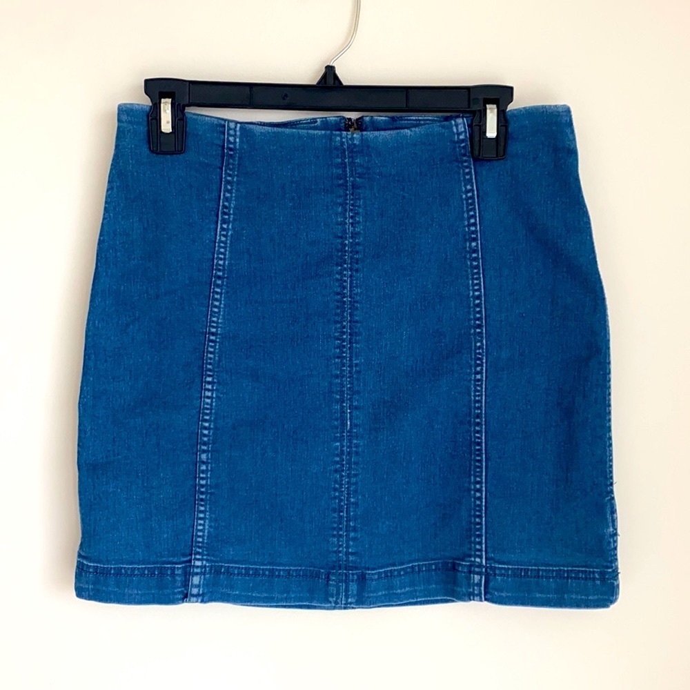 Free People Jean Mini Skirt Size 10